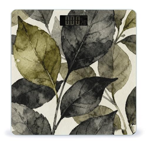 Báscula digital Dark Floral Leaf para uso doméstico miniatura 1