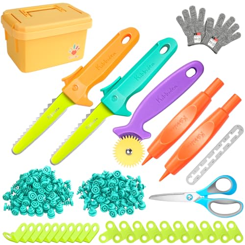 Kibbidea Karton-Baukasten für Kinder (170 Teile) Werkzeugkasten aus recycelter Pappe Kreatives STEM- und STEAM-Lernspielzeug ab 5 Jahren