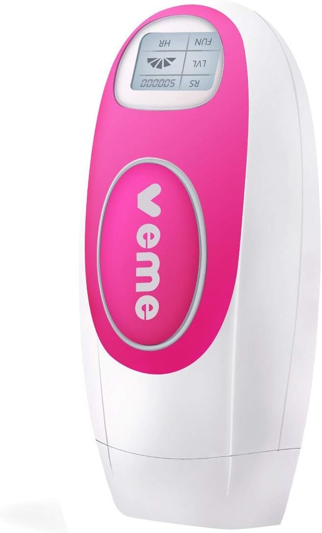 Veme IPL Hair Removal System, Laser IPL Hair Remover with 500,000 Flashes for Women and Men, Permanent Result on Body, Face, Bikini and Underarms