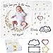 Manta Meses Bebé | Modelo Unisex | Regalo De Fiesta De Nacimiento | Temática Luna y Estrellas | Suave y Gruesa | Manta para Fotos Mensuales | Control De Edad y Crecimiento | Manta Mensual De Hito