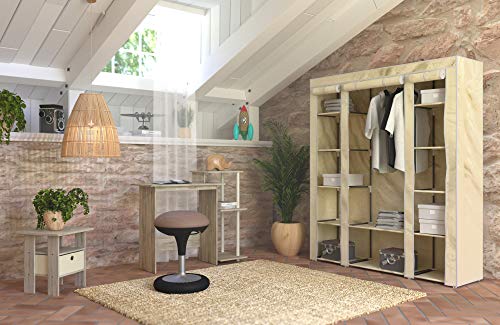 Relaxdays Armadio Pieghevole con Barra Porta Abiti...