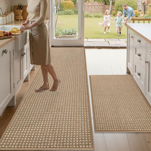 Alfombras de cocina gruesas y resistentes a manchas Biscpro para lavadero 2