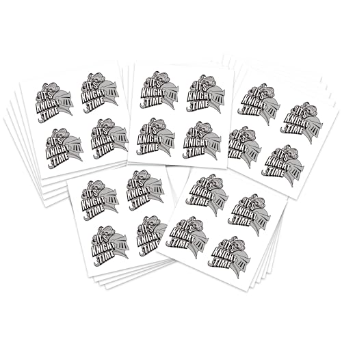 Sports Spirit Temporary Tattoos / 100 Mini Team & School Spirit Designs/Skin Safe/Removable (Knight Time)