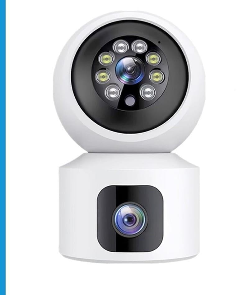 JK VISION V380 Pro 4G SIM Card Camera | 3MP 4K Dual Lens Indoor PTZ WiFi CCTV | AI Human Tracking, Two-Way Audio, Baby & Pet Monitor, Night Vision, Dual-Screen Smart Home Security Camera