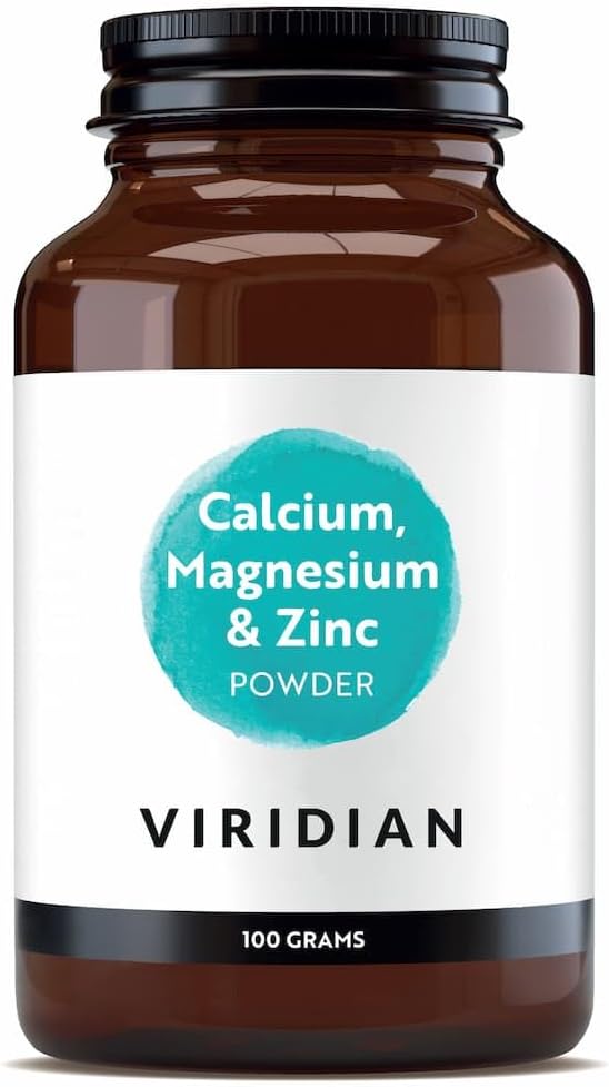 Calcium Magnesium & Zinc Powder, 100g | with Vitamin C & Malic Acid | Supports Bone Health, Immunity & Cognitive Function | Skin, Hair, Nails & Eyes | Nutritionist Formulated