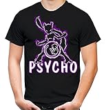 Psycho T-Shirt | Manga | Männer | Herrn| Baumwolle | Go | Comic | Anime | Pokemon | Intuition | Mystic | Valor (L, Schwarz)