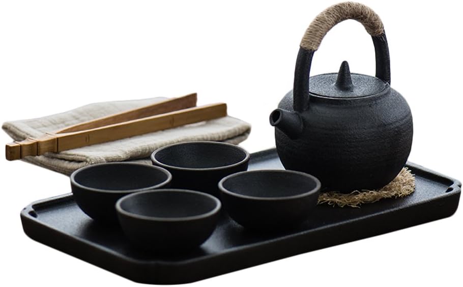 Japanese-style Tea Set，4 of Cups，Different Texture，with Exquisite Gift Box