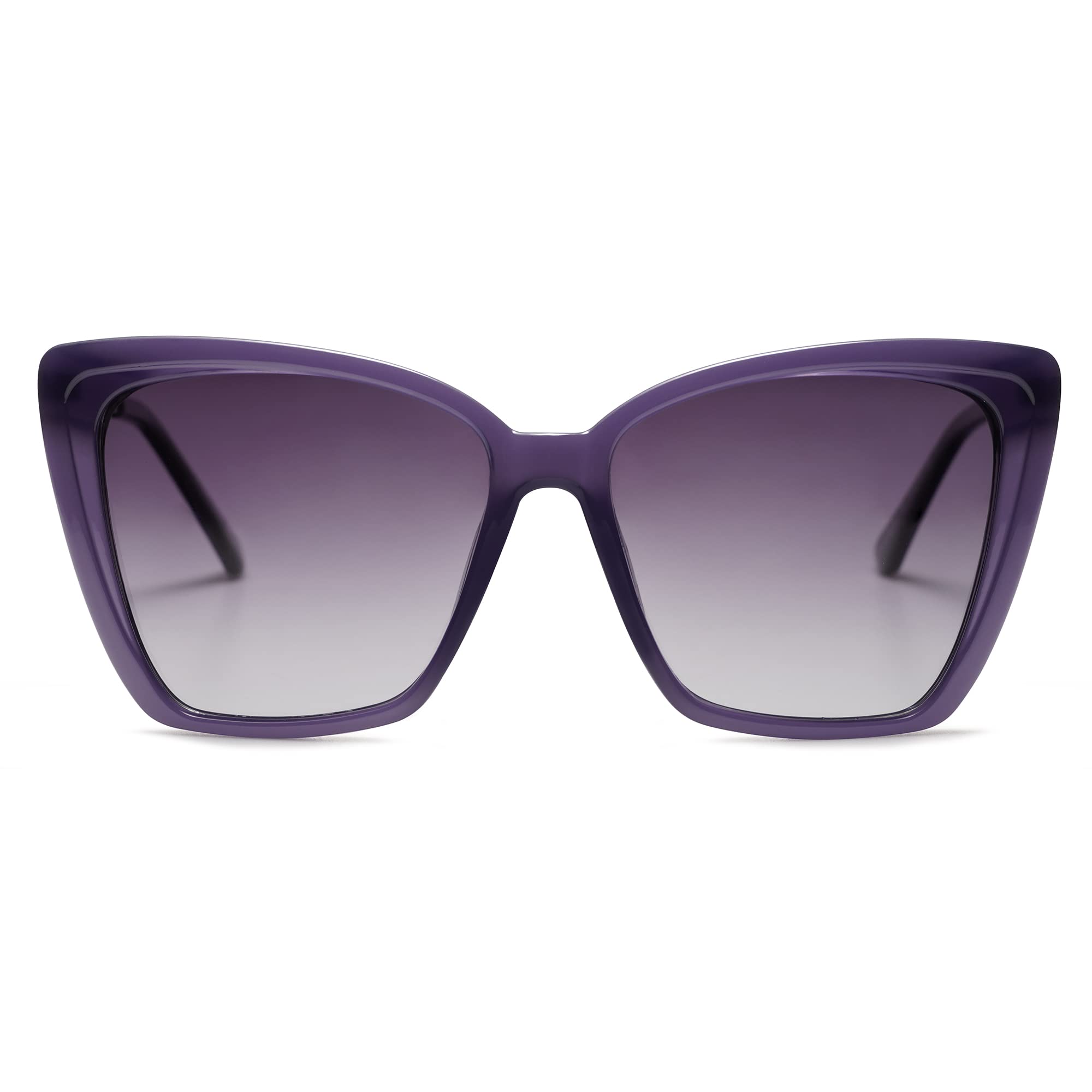 SOJOSTrendy Polarized Sunglasses For Women Retro Womens Oversized Square Cat Eye Sun Glasses UV Protection SJ2206Global Recycled StandardGlobal Recycled StandardGlobal Recycled Standard