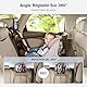 Vinabo Baby-Autospiegel, Verbesserte Version Babyspiegel Mit Hakenclip, Kinderwagenspiegel Mit Rückfahrsperre, Sicherheit, 360° Drehbarer Baby-Autospiegel, Essentiell für Junge Eltern