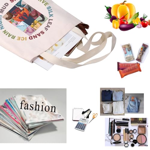 PXTIDY Dragon Novel Bookish Gift Sand Ice Rain Night Dragon Tote Bag Dragon Lover Manga Series Tribes Shoulder Bag3