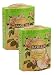 Basilur | Cream Fantasy Green Tea | Ultra- Premium Ceylon Green Loose Tea | Natural Papaya, Amaranth, Strawberry, Cream | 100g (3.52 oz.) Tin Caddy | Pack of 2
