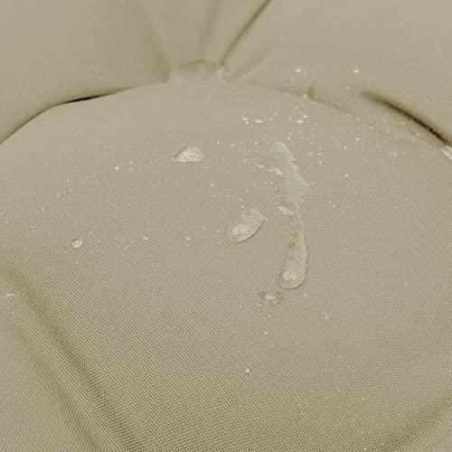 Image of QILLOWAY Outdoor High Back Chair Cushion for Adirondack, All Weather Rocking Chair Cushions Thick Padded Replacement for Patio Furniture Set of 2,Beige