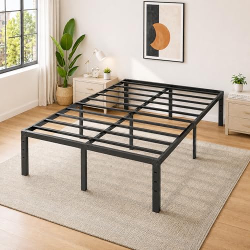 VINGLI 14 Inch Queen Bed Frame, Heavy Duty Metal Platform,No Box Spring Needed, Sturdy Steel Slat...