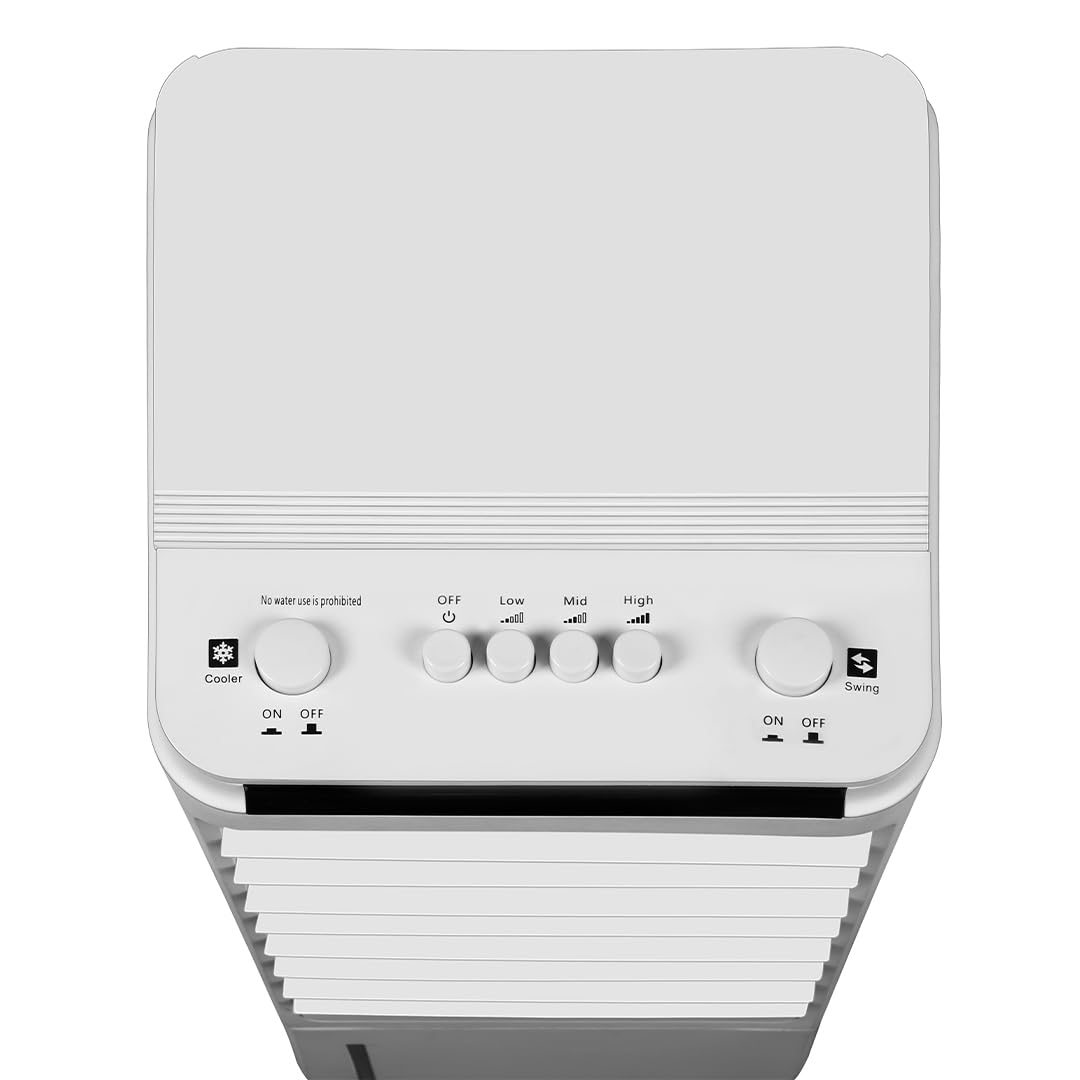 Climatiseur Mobile | Rafraîchisseur d'Air Évaporatif 80 W | Refroidisseur d'Air avec Réservoir d'Eau | 3 Vitesses | Oscillation Automatique | Silencieux | Faible Consommation