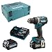 Produktbild Makita DF002GA202 Akku-Bohrschrauber 40V max. / 2,0 Ah, 2 Akkus + Ladegerät im MAKPAC, Petrol