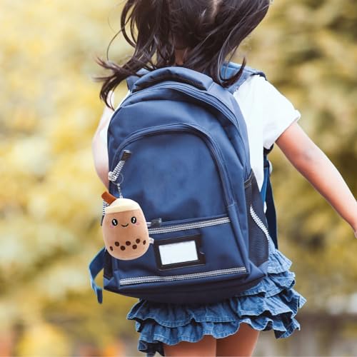 4 Stück Bubble Tea Plüschtier, Kleine Bubble Tea Kuscheltier, Plüsch-Tier-Spielzeug mit Schlüsselanhänger, Gefüllte Plüsch Kinderspielzeug mit Schlüsselanhänger, für Kinders Geburtstag Gastgeschenke