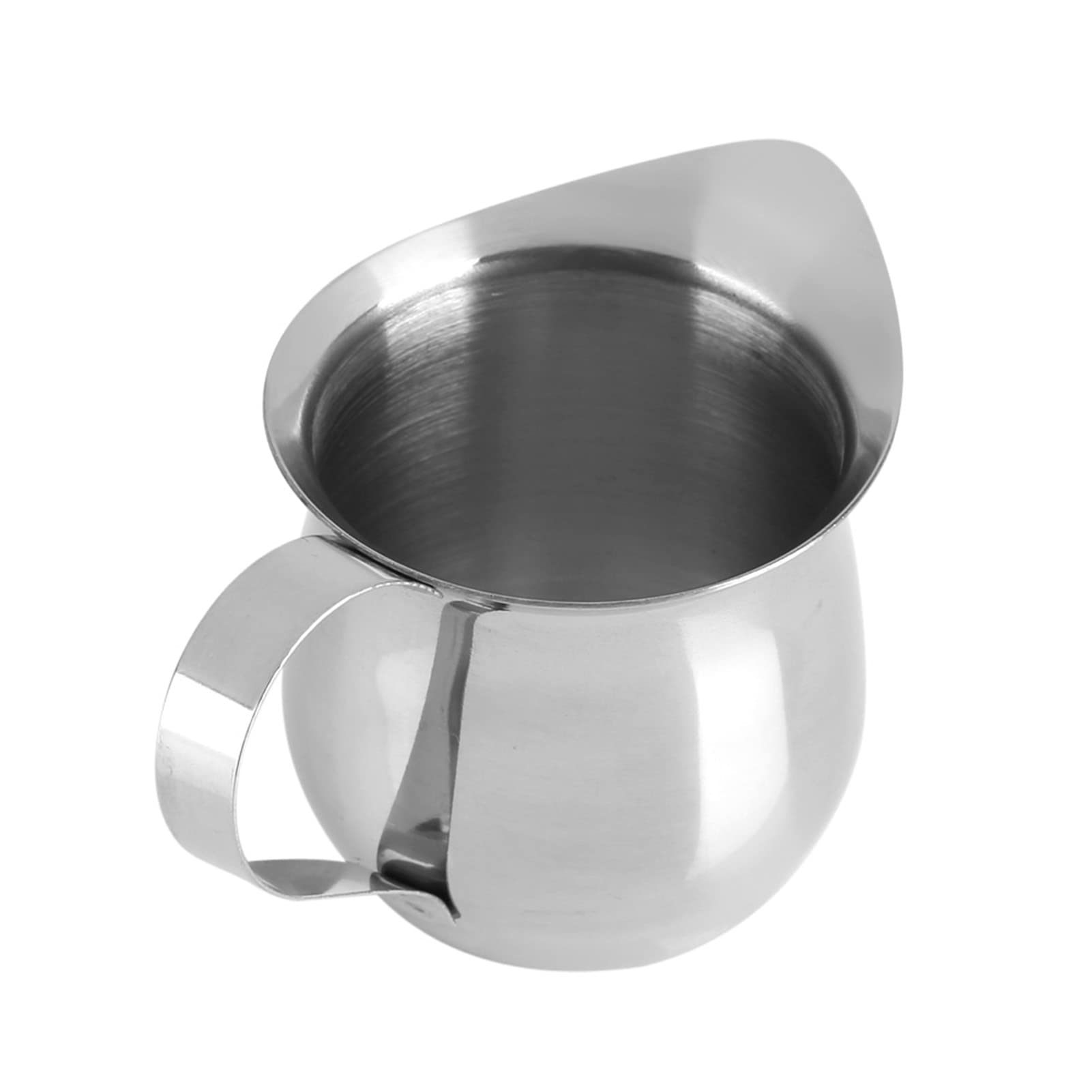 Stainless Steel Milk Frothing Pitcher Cup Latte Art Kitchen Jugs Mug for Professional Cappuccino Silver 240ml (240ml / 8oz)