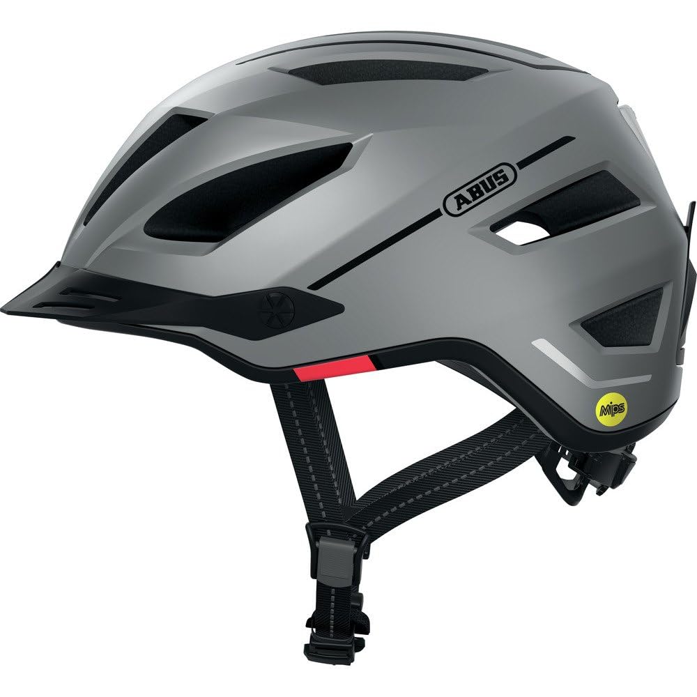 ABUS Pedelec 2.0 MIPS city helmet - bike helmet with rear light, peak, rain cover and MIPS impact protection - for men and women