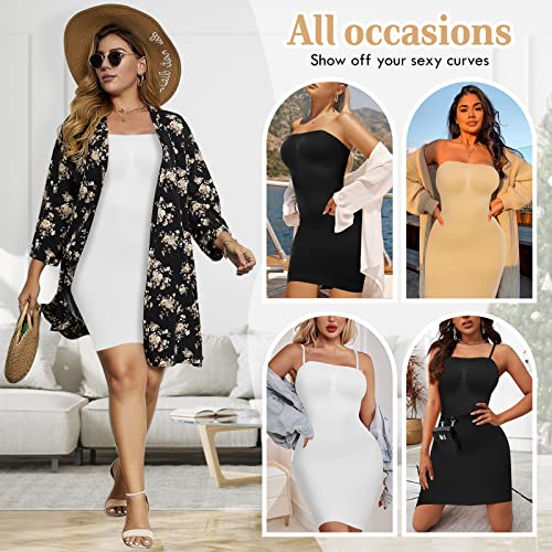 Strapless Shapewear Slips For Under Dresses Strapless Full Body Shaper Tummy Control Dress Slip Seamless #TOP3