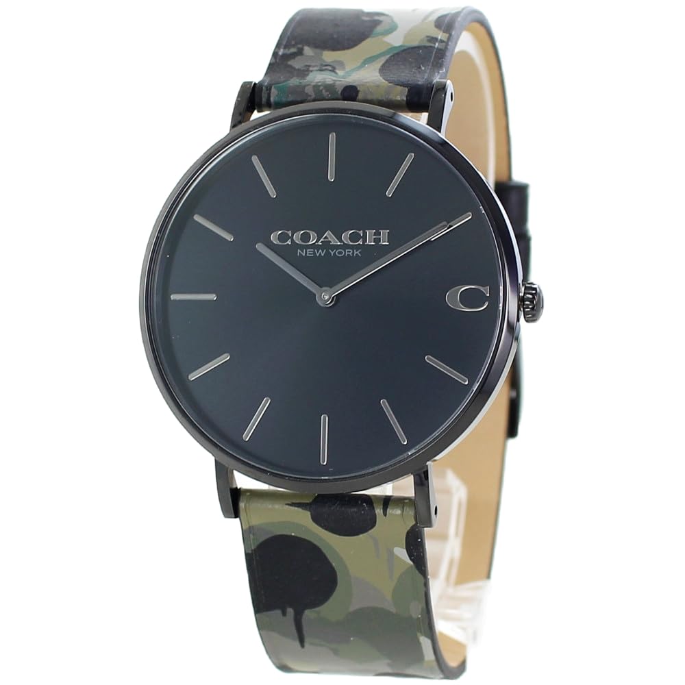 Amazon | COACH(コーチ)腕時計ブランドショッパー付きメンズ革ベルト 