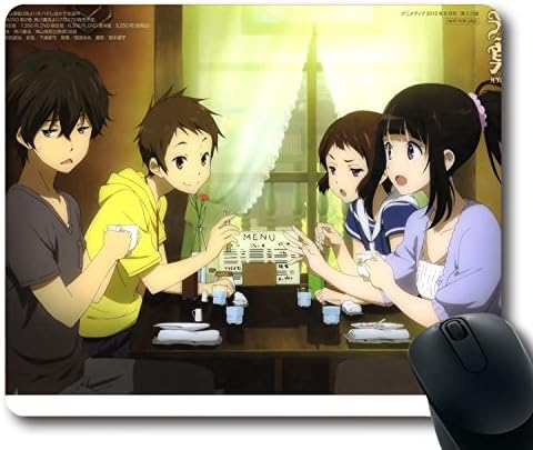 Non-Skid Neoprene Rubber Mouse Pad with Hyouka(3) Standard Size 9 Inch(220mm) X 7 Inch(180mm) X 1/8 Inch(3mm)