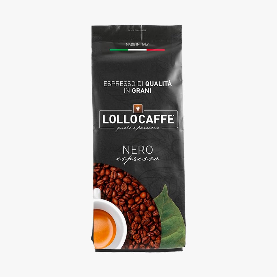 Lollo Caffè - Caffè in grani Espresso Nero1 kg x 6