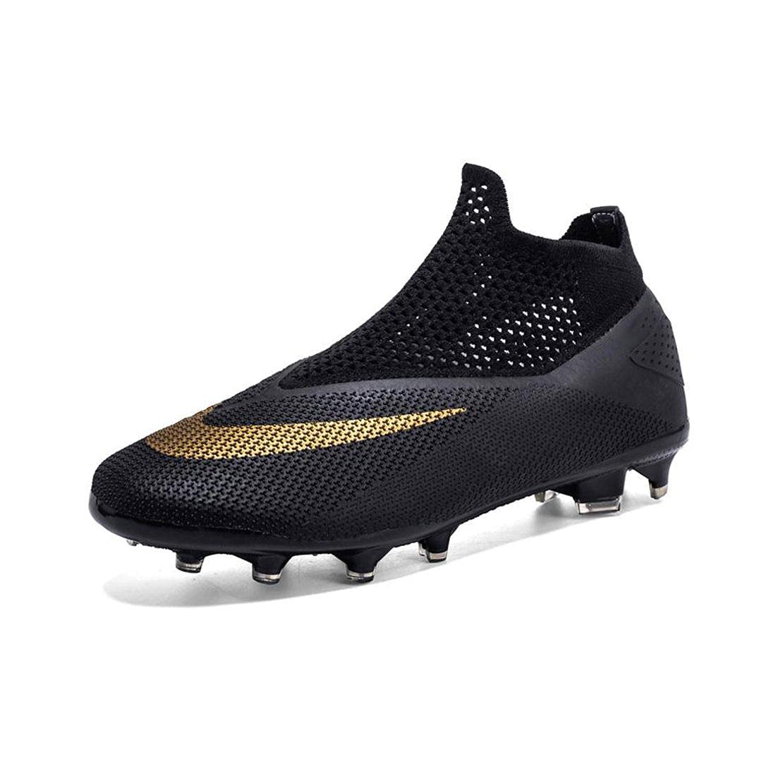 FFKL Soccer Shoes Men High Top Spikes Cleats Athletics Teenagers Training Shoes for Children Training Shoes Men Soccer Shoes Professional Outdoor Football Shoes Unisex VIIPOO