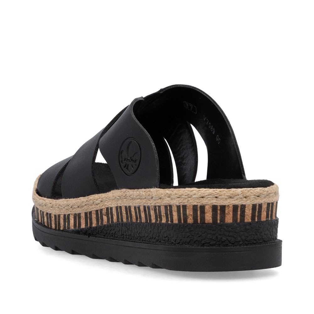 Rieker Damen Pantoletten V7989, Frauen Slipper