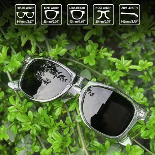 Image of Joopin Square Sunglasses Polarized UV400 Designer Sun Glasses Men Women | Oversized, Plastic Frame, Retro, Vintage, Unisex, Trendy Shades for Driving, Party, Fishing, Business, Costume