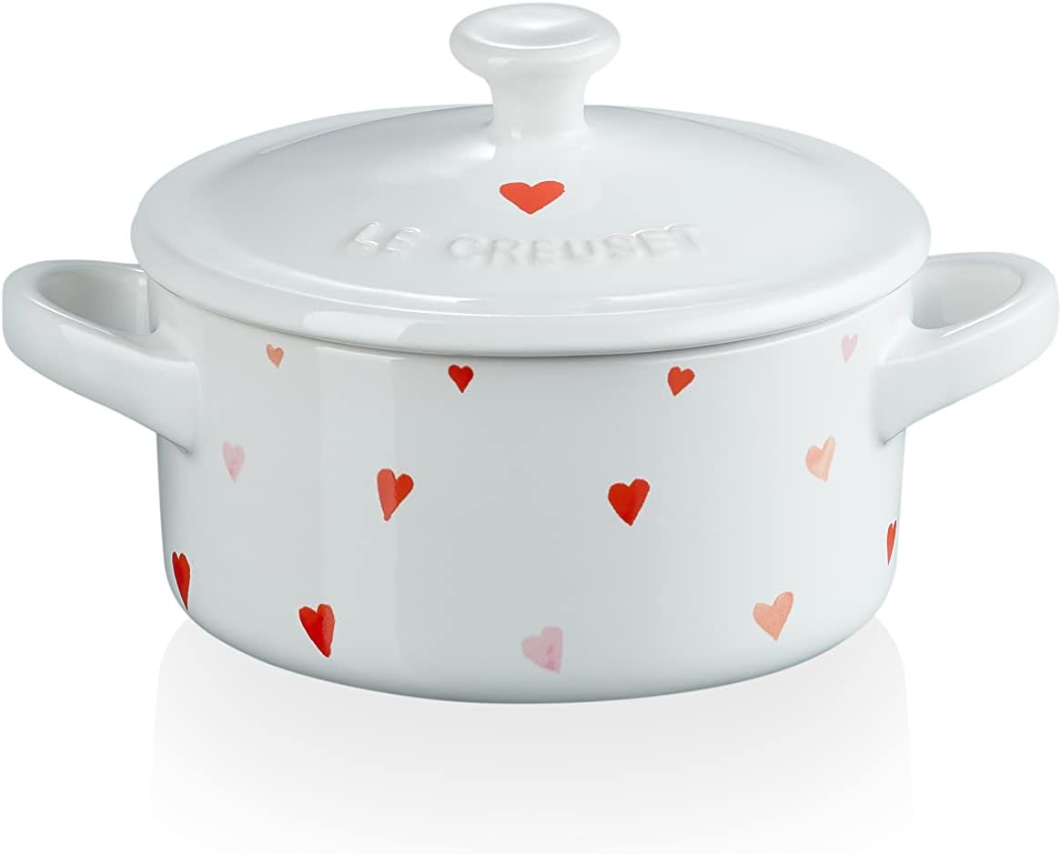 Le Creuset L'Amour Stoneware Mini Round Cocotte, 8 Ounce