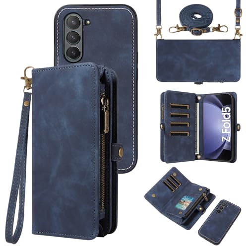 Étui Samsung Galaxy Z Fold 5 avec fermeture éclair amovible et protection TPU intégrale