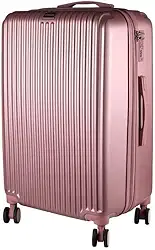 Mala Média 23KG Expansível ABS Ultra Leve Giratória Style (Rose)