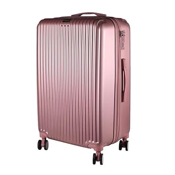 Mala Média 23KG Expansível ABS Ultra Leve Giratória Style (Rose)