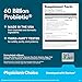 Physician's CHOICE Probiotics 60 Billion CFU - 10 Strains + Organic Prebiotics - Immune, Digestive & Gut Health - Supports Occasional Constipation, Diarrhea, Gas & Bloating - for Women & Men - 60ct