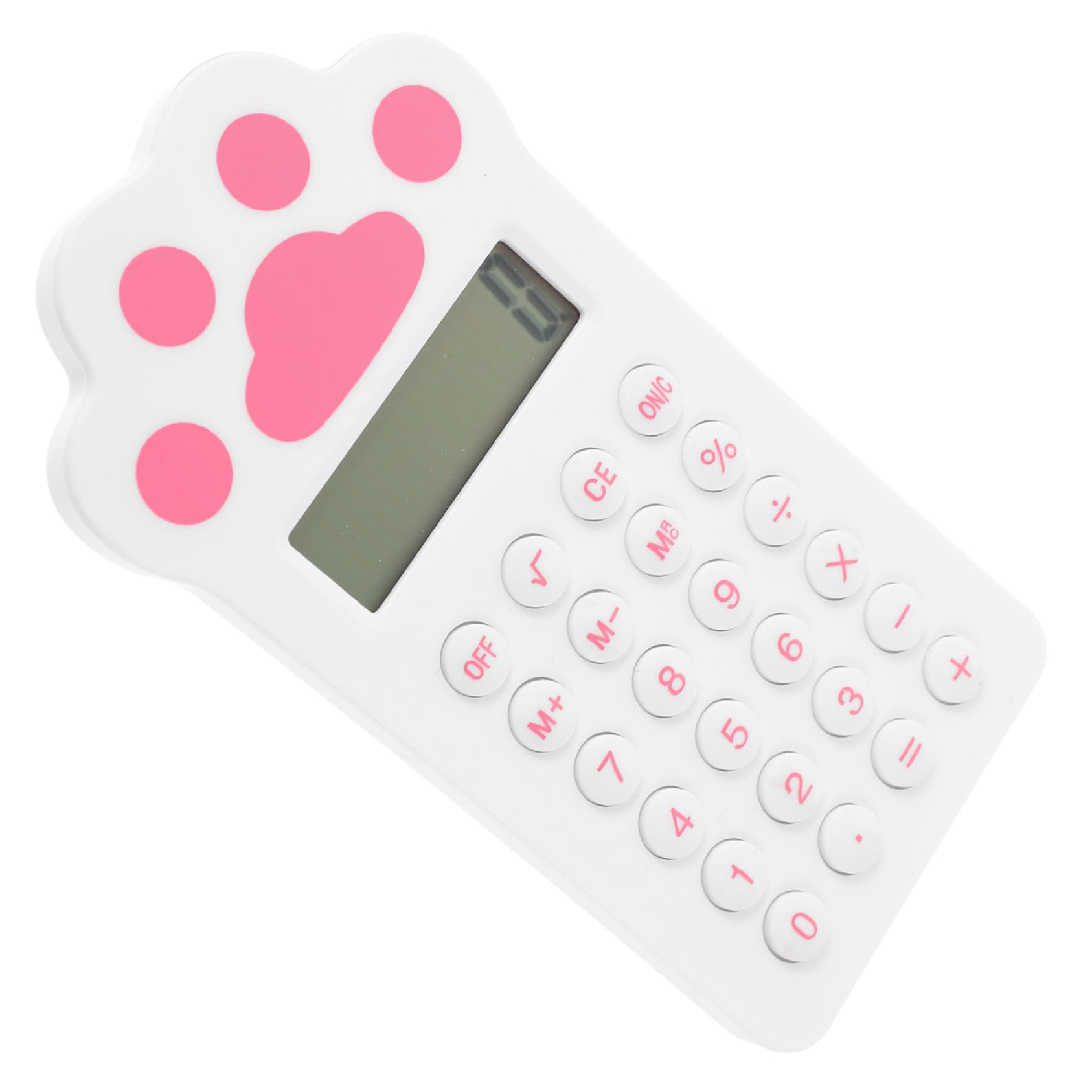 BCOATH Cute Cartoon Solar Calculator Portable Keychain Design for Students Office Use Materials for School Supplies Daily Calculations