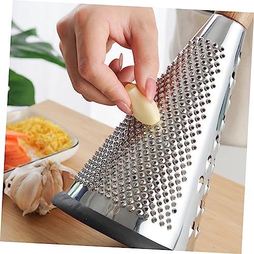Rallador de queso cónico de acero inoxidable con mango ergonómico miniatura 4