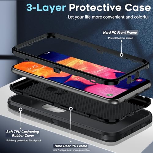Coque Galaxy A10E verre trempé téléphone portable Android Funda robuste - 4