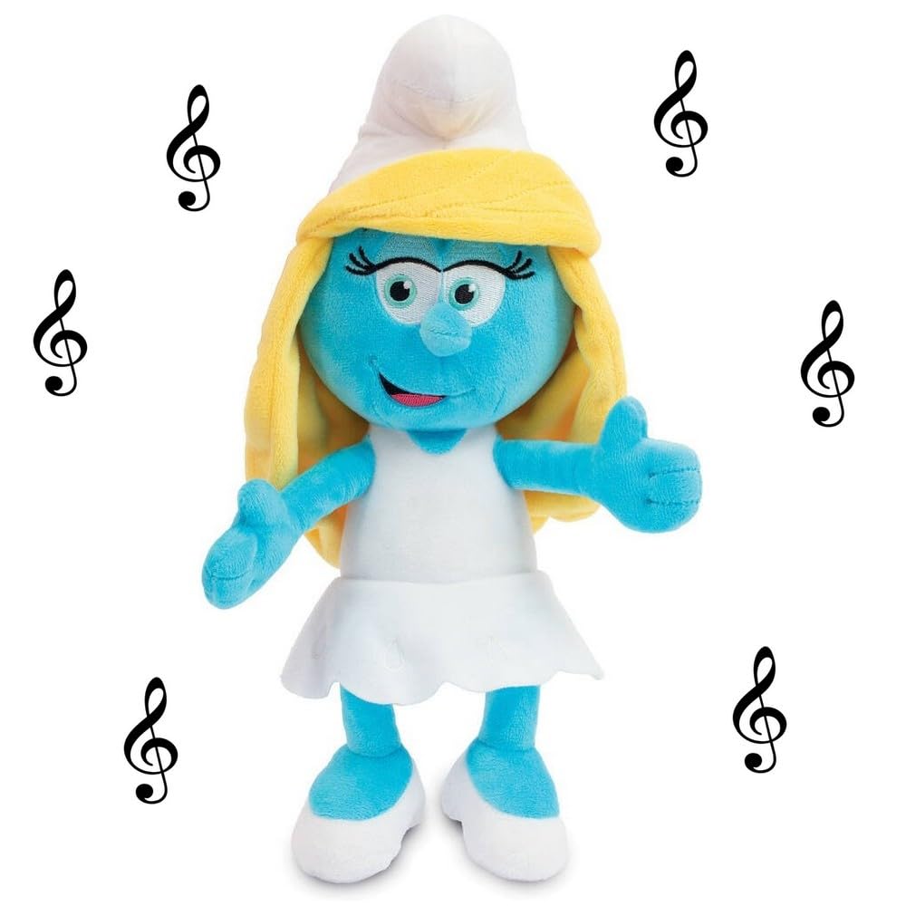 I tuoi nuovi peluche Puffi Super Dolci! Trova Personaggi iconici. 4 Nuovi modelli da Collezionare. Taglia 20 cm, Blu