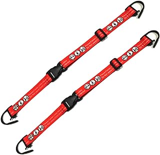 Hooshing Cinturón de seguridad ajustable para niños, 2 unidades, cinturón de seguridad para bebé, cinturón de seguridad, color rojo