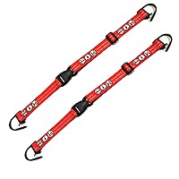 Vista 8 de Hooshing Cinturón de seguridad para bebés de 2 uds, ajustable, para supermercado, carrito de compras, cinturón de silla, cinturones de seguridad azul