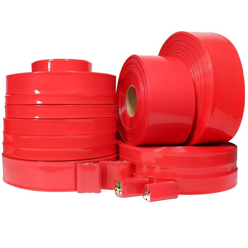 Guaina termorestringente in PVC, 10 metri, protezione per cavi di grado industriale, larghezza da 29,5 mm a 280 mm, per isolamento elettrico e riparazione