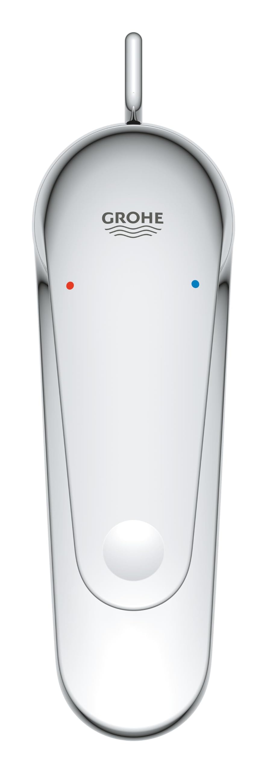 GROHE Swift, Waschtischarmatur, wassersparend (Wasserhahn für das Bad, Badarmatur mit Zugstangen-Ablauf, 16cm hoch, mit 3in1 Werkzeug, einfache Installation am Waschbecken), chrom, 24316001