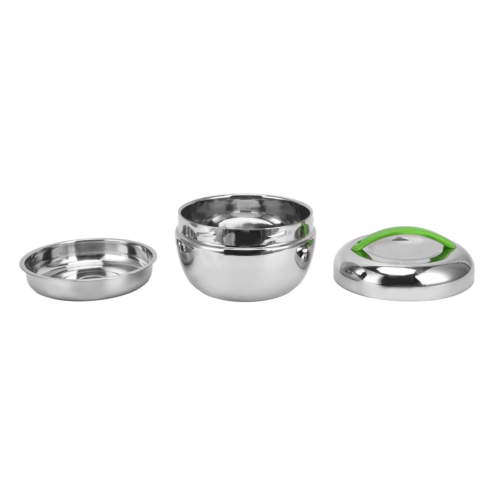 Fiambrera aislada, contenedores térmicos de Alimentos para Alimentos Calientes Caja Bento de Doble Pared de Acero Inoxidable con Compartimento y Tapa 1.3L / 44oz