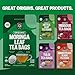 FGO Organic Moringa Tea, 100 Count, Eco-Conscious Tea Bags, Resealable Bag, Caffeine Free, Packaging May Vary (Pack of 1)