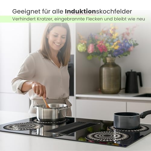 MoreCore Induktionsschutzmatte Herdabdeckplatte 2×22 cm + 2×24 cm – Ansicht 3
