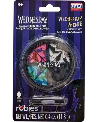 Rubies Wednesday: Wednesday & Enid Makeup Kit for Adults Womens One Size