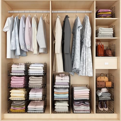 Jakyitvi Stackable Closet Organizers And Storage Bins 4 Pack thumb #2