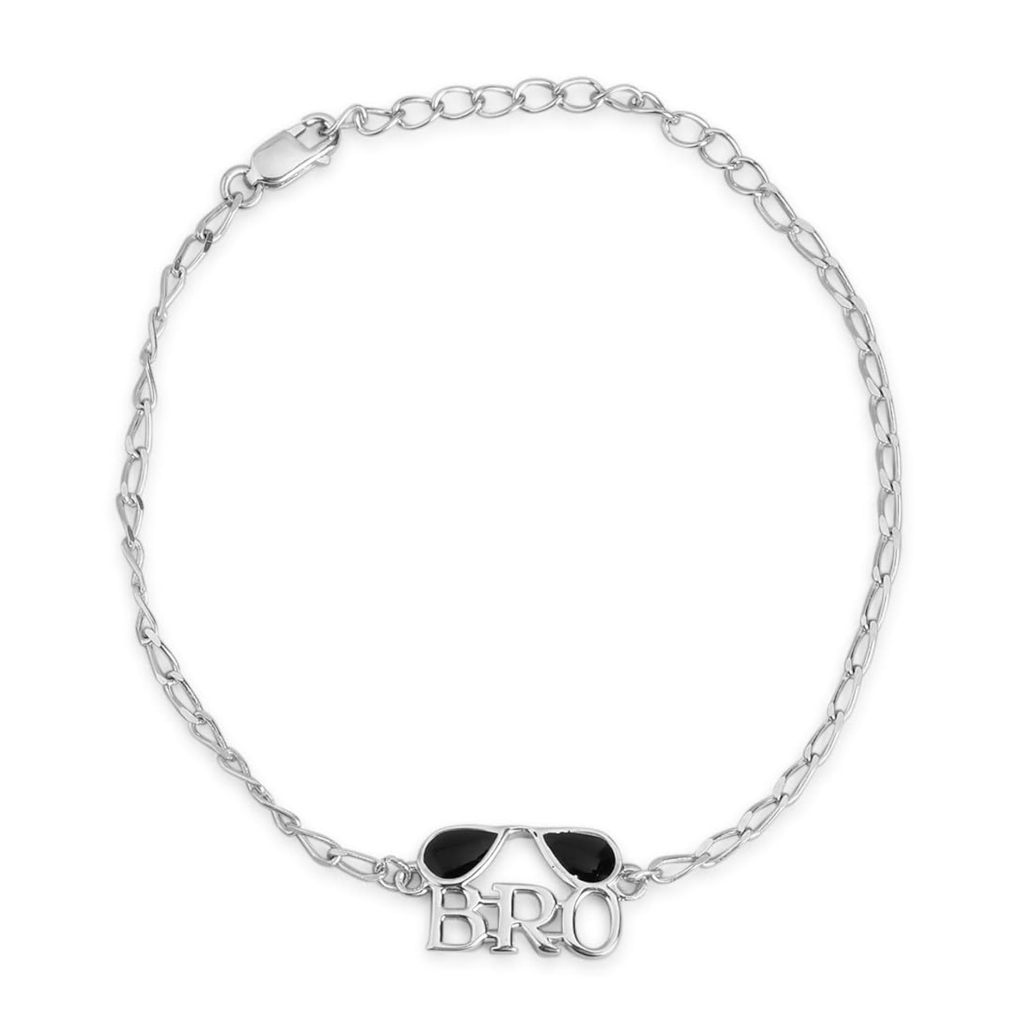 925 Sterling Silver Bhaiya Minimal Rhodium Plating Rakhi