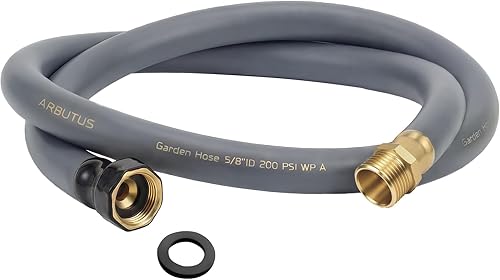 Miniatura 11 de Manguera de jardín de 5/8 pulgadas x 50 pies – Manguera de agua flexible sin torceduras de 600 PSI de presión de estallido, ligera y duradera para