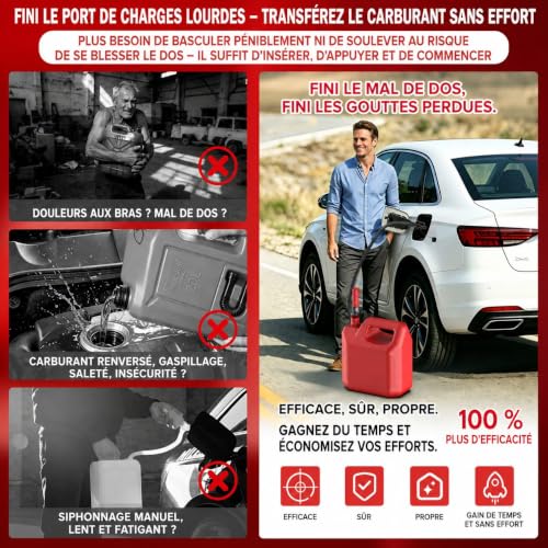 Pompe Essence Electrique moveland 2,8 GPM, USB-C/Batterie 2D – vue 2